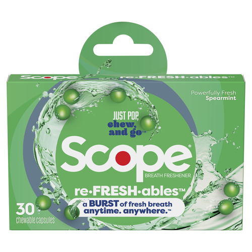 Scope Refreshables, Chewable Capsules for Bad Breath