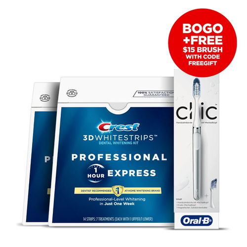 Crest 3DWhitestrips Professional 1 Hour Express