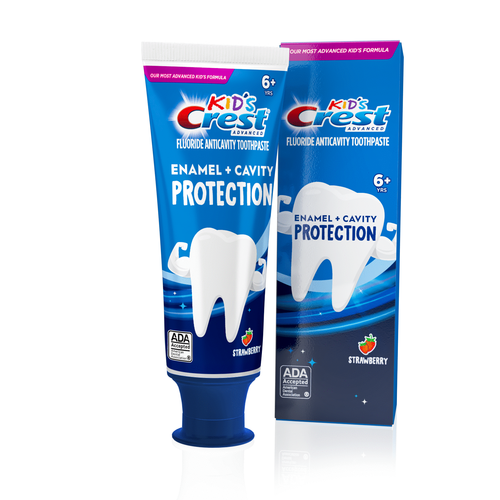 Crest Kids Enamel + Cavity Protection Toothpaste, Strawberry Flavor, 4.1oz, 6+