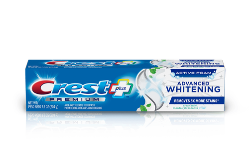 Crest Premium Plus Advanced Whitening Toothpaste,Teeth Whitening, Clean Mint flavor